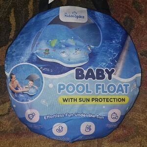 Kiddospace Baby Pool Float with Sun Protection